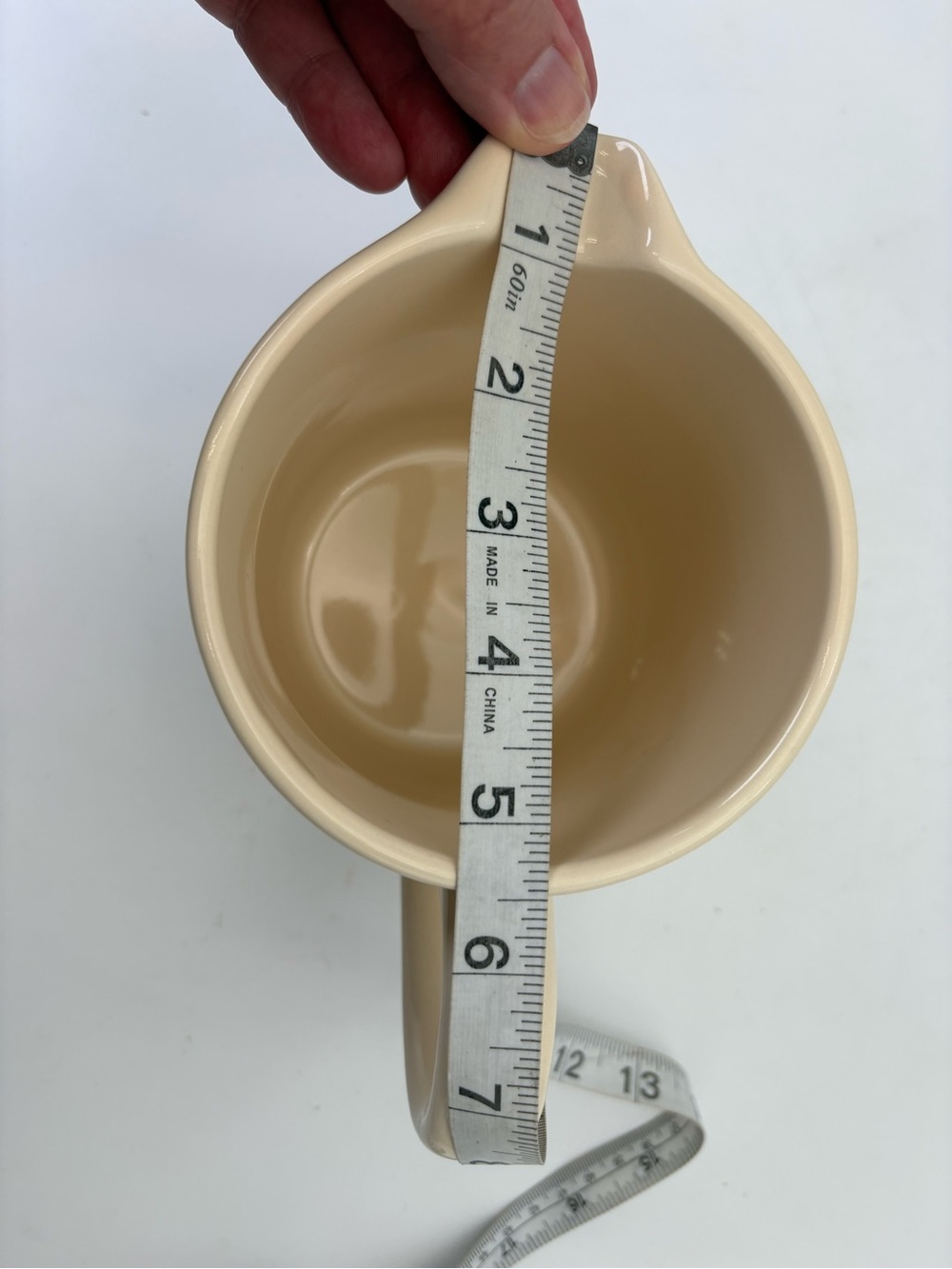 Ceramic Pitcher with Blue Stitch 'Experiment' Graphic - 32 oz. - Picture 10 of 10